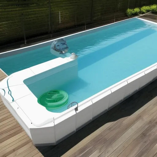 

Une image d'une piscine avec une alarme installée, montrant le système de détection et de sécurité installé autour de la piscine pour protéger