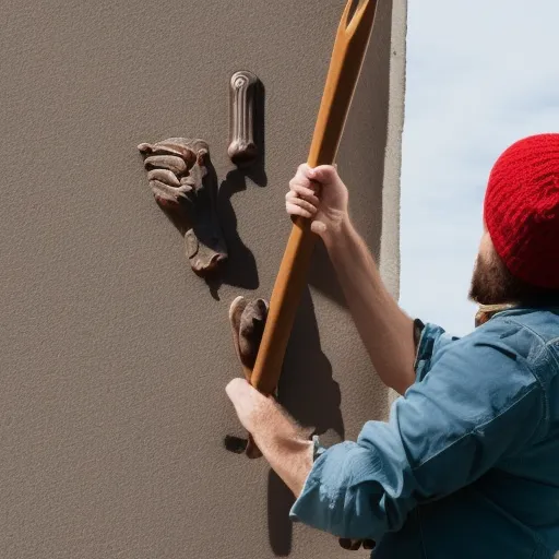 

Une image illustrant un homme tenant une cheville Molly et un marteau, prêt à l'installer dans un mur.